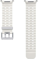 Open Box Samsung Galaxy Watch Ultra Marine Band, Smartwatch Replacement Strap for Men and Women, One Click Attachment, White