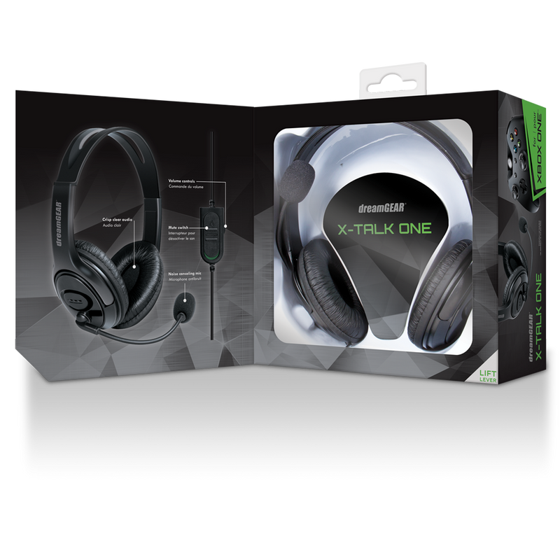 dreamGEAR X-Talk One Wired headset and Microphone for XBOX ONE (DGXB1-6617) Black