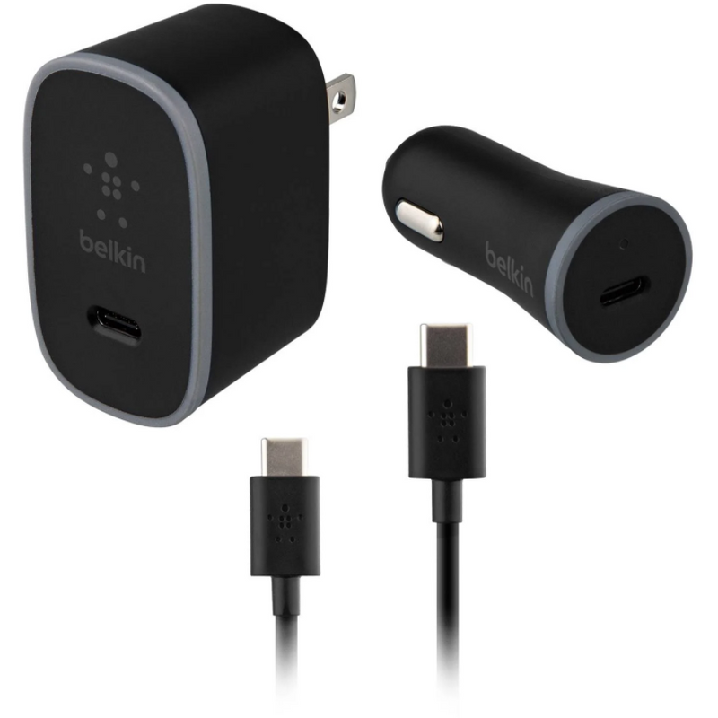 USB-C Car and Wall Charger Kit (5ft) (F7u16DQ05BLKTL)