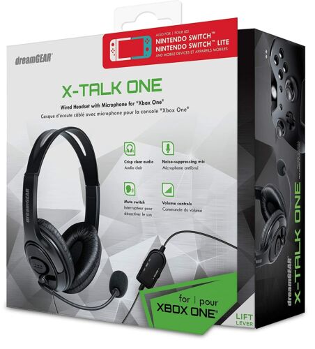 dreamGEAR X-Talk One Wired headset and Microphone for XBOX ONE (DGXB1-6617) Black